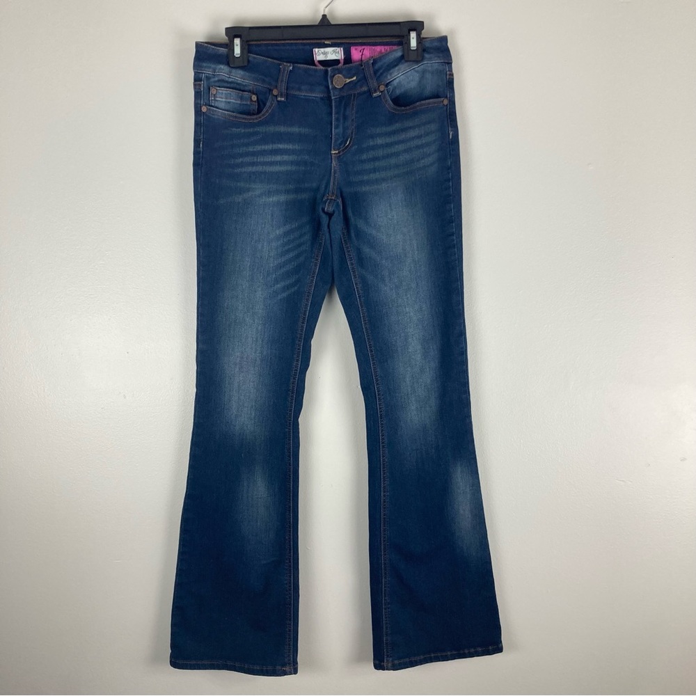 Indigo Rein low rise flared jeans size 7